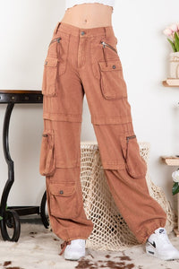 Washed Relaxed Cargo Pants