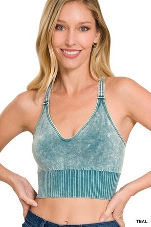 On The Run Crop Sports Tank