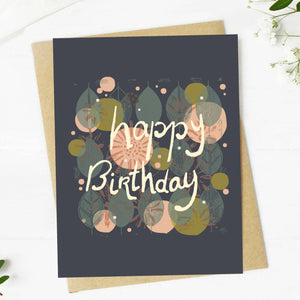 "Happy Birthday" Fall Greeting Card