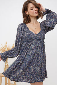 Wishful Thinking Navy Floral Dress